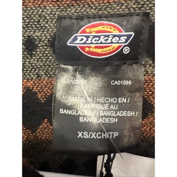 Dickies Falkville Shirt Black Stripes NEW NWT Buttons  X-Small XS Aztec Thick - Picture 5 of 11